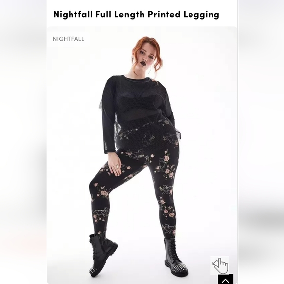 torrid Pants - Torrid Nightfall Black Floral Leggings